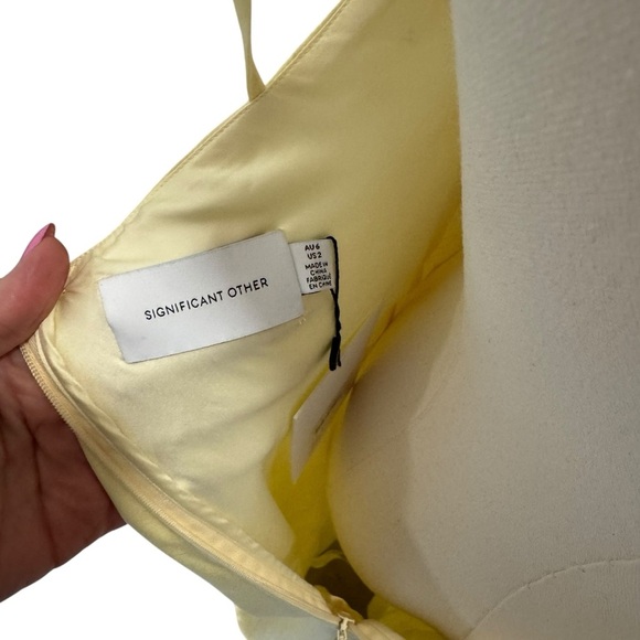 Significant Other - NWT Rayah In Butter Yellow Maxi Dress Sz 2 - Picture 9 of 11